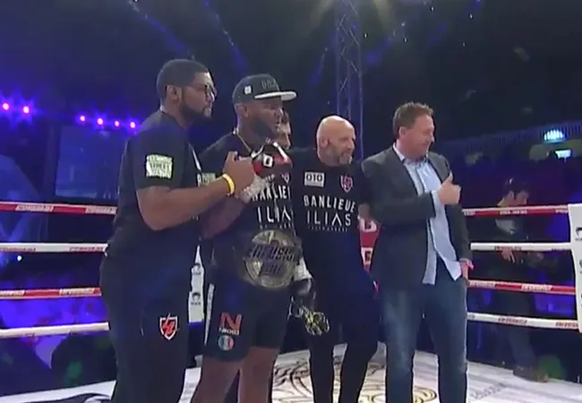 Luis Tavares te sterk voor Mrad Akram op Fightsense Enfusion Live