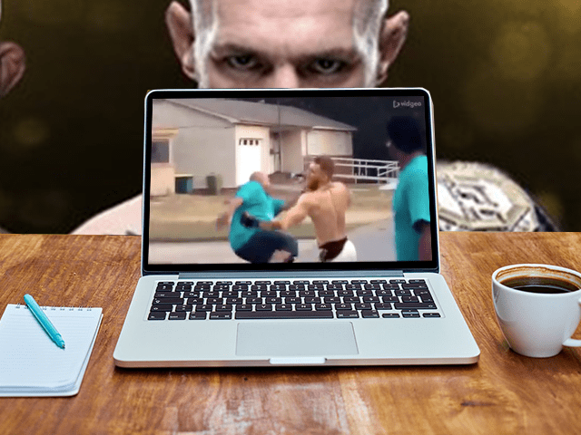 ? | HUMOR VIDEO: Conor McGregor hengst UFC Baas Dana White in elkaar