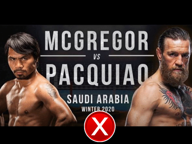 Midden-Oosten wil bokswedstrijd McGregor vs Pacquiao niet
