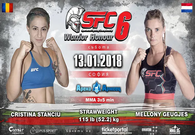 Mellony Geugjes versus Cristina Stanciu op SFC 6