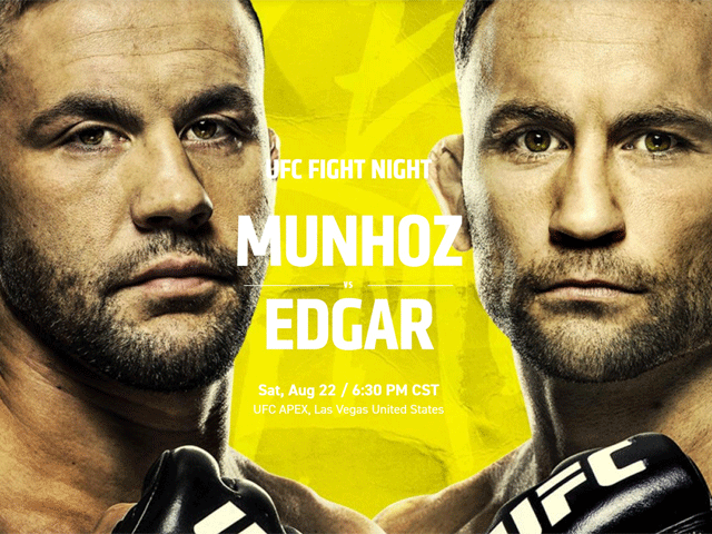 LET OP: UFC Munhoz vs. Edgar op tv vroeger dan normaal