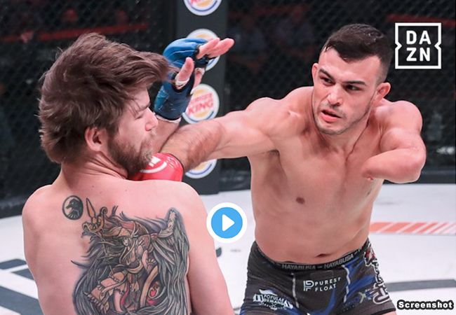 Video: Succesvol Bellator debuut 'eenhandige' Nick Newell