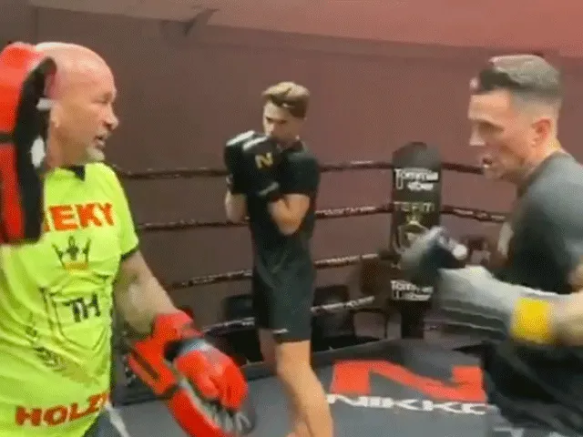 ? Kickbokskampioen Nieky Holzken & zoon Geraldo tonen skills