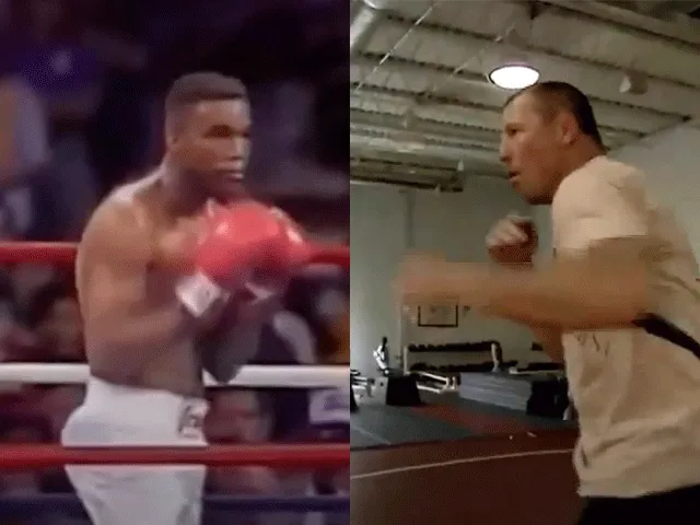 COMEBACK: Pat Miletich (52) vs Michael Nunn (57) in kickbokswedstrijd