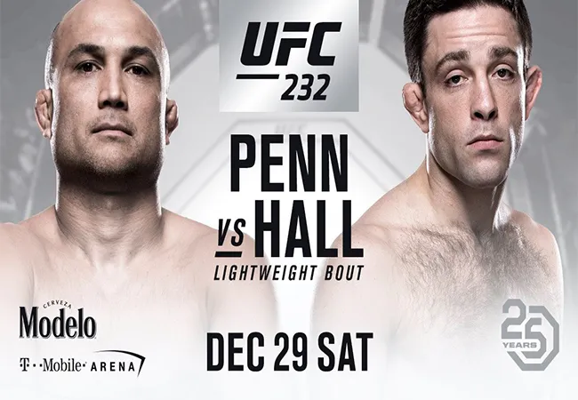 BJ Penn vs. Ryan Hall aangekondigd voor UFC 232