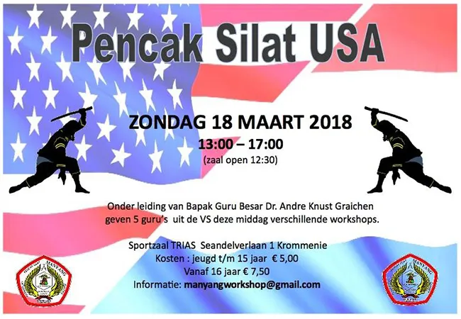 UNIEK: 5 Pencak Silat guru's vanuit Amerika naar Nederland