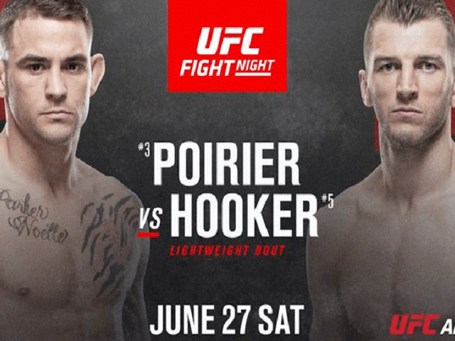 KIJKEN: Zaterdag 28 juni UFC Fight Night: Poirier vs Hooker
