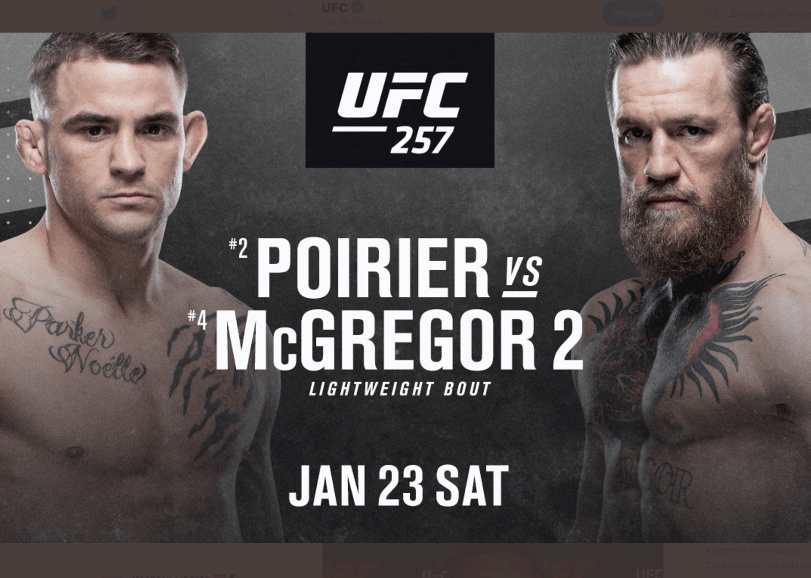 UFC kondigt Dustin Poirier vs Conor McGregor officieel aan