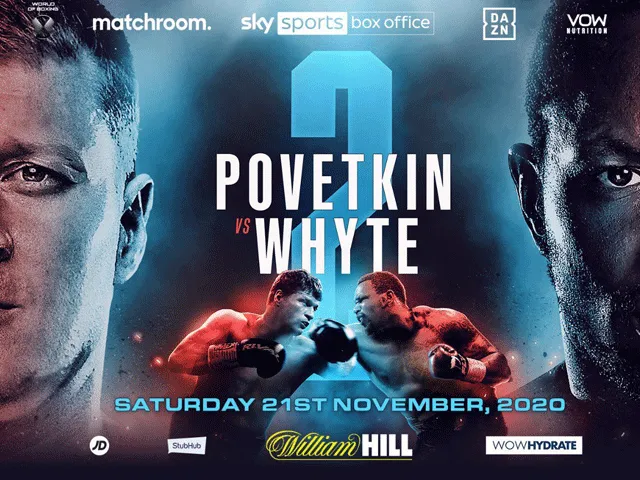 Rematch Dillian Whyte tegen Alexander Povetkin officieel