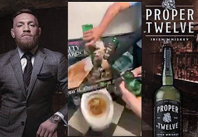 Kroegen spoelen Conor McGregor's whisky door het toilet