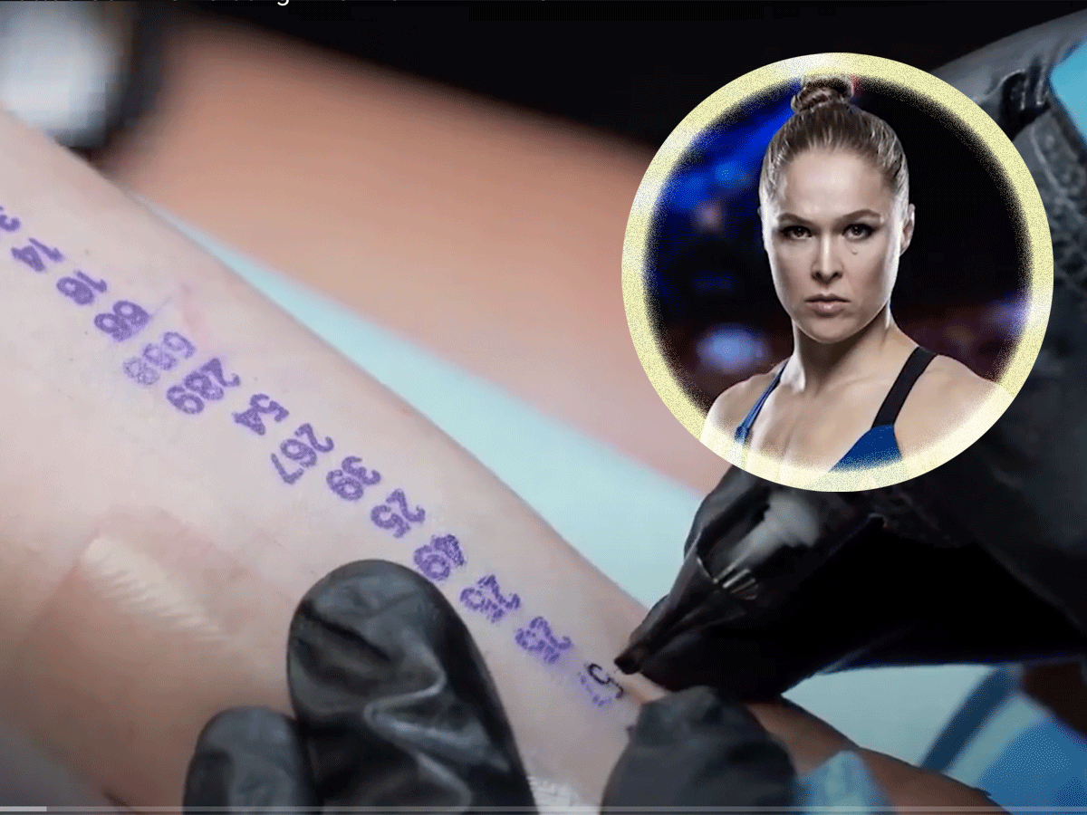 ? Ex-UFC'er Rousey krijgt bijzondere tattoo