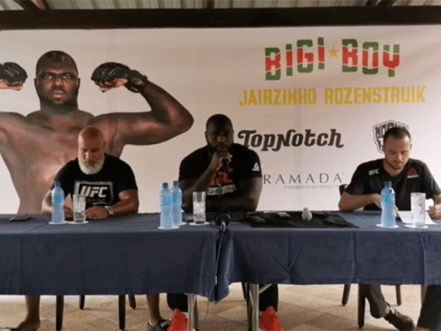 UFC-vechter Rozenstruik groots onthaald in Suriname