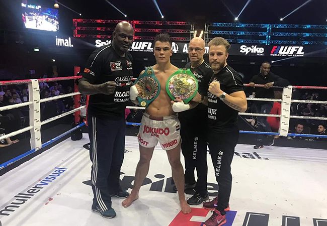 VIDEO | Santino Verbeek deelt snoeiharde knockout uit op WFL meets Road to Victory