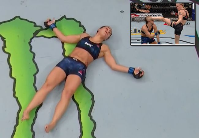 Brute knock-out: Shevchenko shockeert Jessica Eye (video)