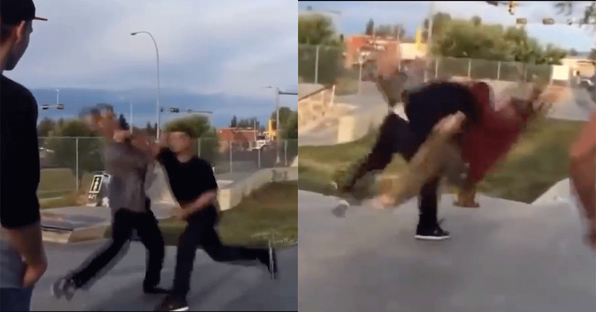 Jongen kapt lastpakken onderuit op Skatepark! 'Ik zei het toch' (video)