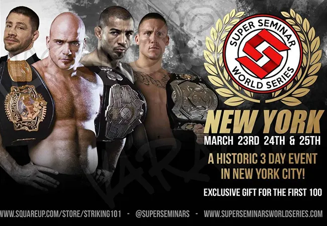 Officiële poster Super Seminar World Series New York vrijgegeven