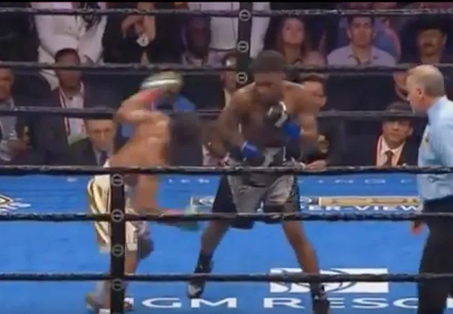 Boks video: Errol Spence verslaat Shawn Porter in felle knokpartij