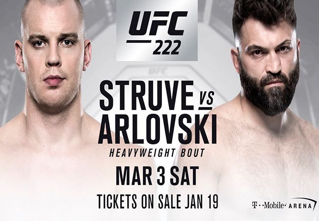 Stefan Struve de ring in tegen Andrei Arlovski op UFC 222