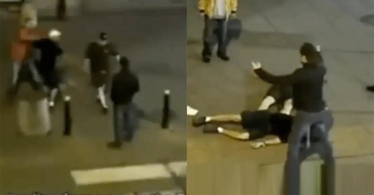 Sukkels vangen klappen! 'Gewoon met 1 arm hé' (video)