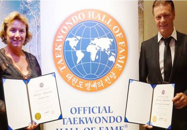 Gerard van den Berg en Mandy de Jongh opgenomen in de Taekwondo Hall Of Fame