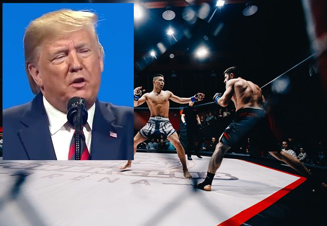 President Trump uitgejouwd tijdens UFC 244 event