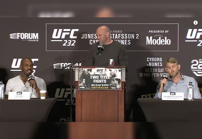 UFC 232 persconferentie: 'disrespect voert de boventoon'