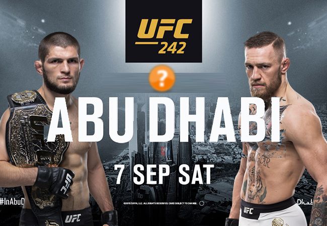 Bevestigd UFC 242 Abu Dhabi: Khabib vs. McGregor optie