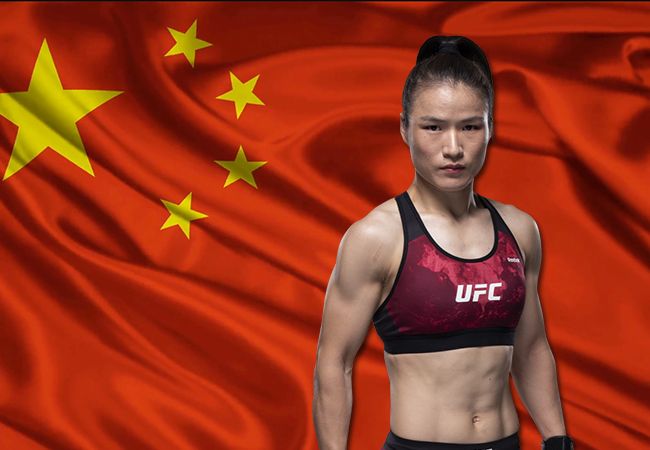 Zhang pakt UFC strogewicht titel met verslaan Andrade