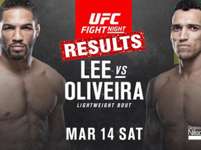UFC BRASILIA UITSLAGEN: Lee vs. Oliveira