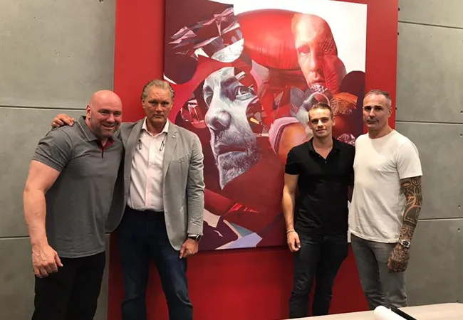 UFC eert kickbokslegende Ramon Dekkers en famile Hemmers