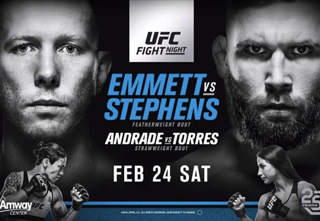 Uitslagen UFC on FOX 28: Emmett vs. Stephens