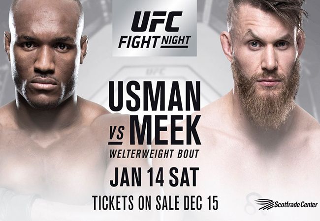 UFC bevestigd Kamaru Usman vs Emil Meek voor 14 januari 2018