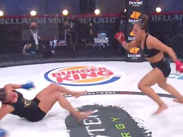 VIDEO: Vrouwelijke MMA-vechter blijkt keiharde beuker