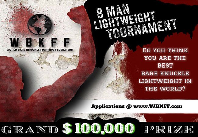 Wie durft? WBKFF zoekt Bare Knuckle vechters win maar liefst $100.000