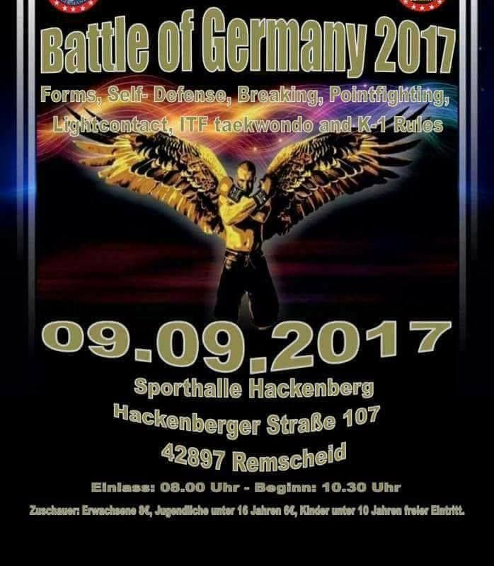 WFMC BATTLE OF GERMANY 9 SEPTEMBER 2017