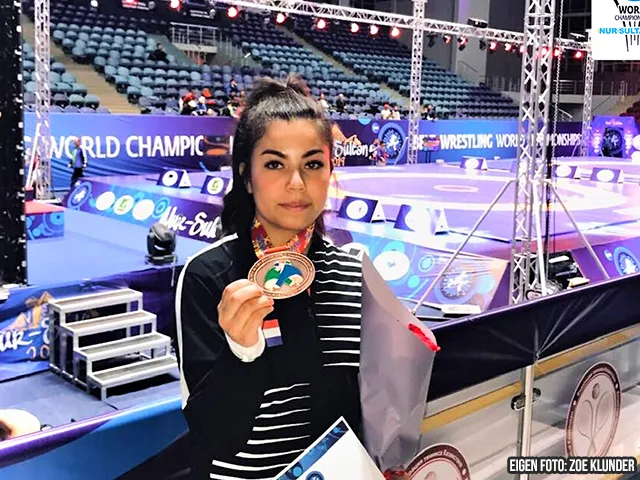 Nederlandse gooit hoge ogen op WK Worstelen in Kazachstan