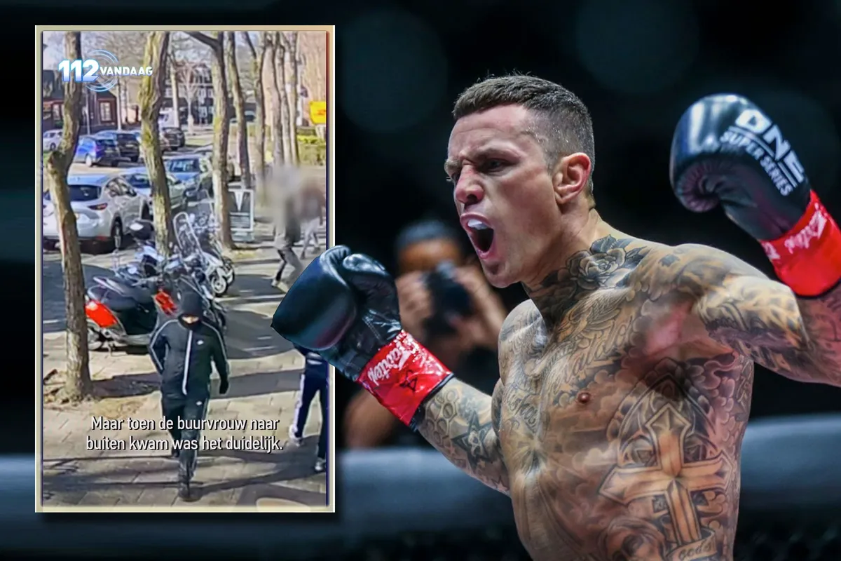 🎥 Topkickbokser Nieky Holzken achter gewapende overvaller aan! 'Klappen krijgen'