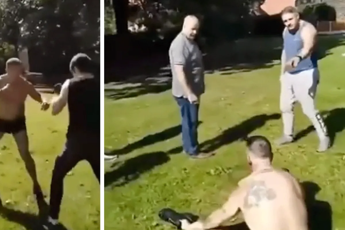 🎥 Jonge bokser lost met blote vuisten familieruzie op! 'Reizigers stijl'