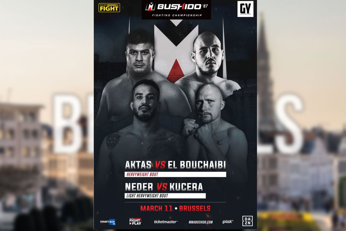 Kijk live mee! MMA BUSHIDO 87: El Bouchaibi vs. Aktas deze zaterdag 11 maart