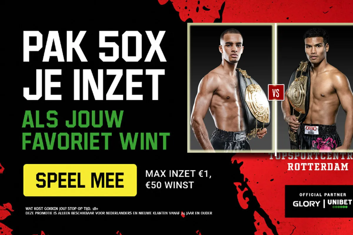 Wedden op Glory 84 Beztati vs Petch kickbokswedstrijden! Hier vindt je alle Odds