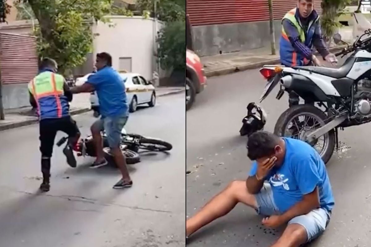 🎥 Handhaver slaat taxichauffeur onderuit op straat! 'Het is een bokser'