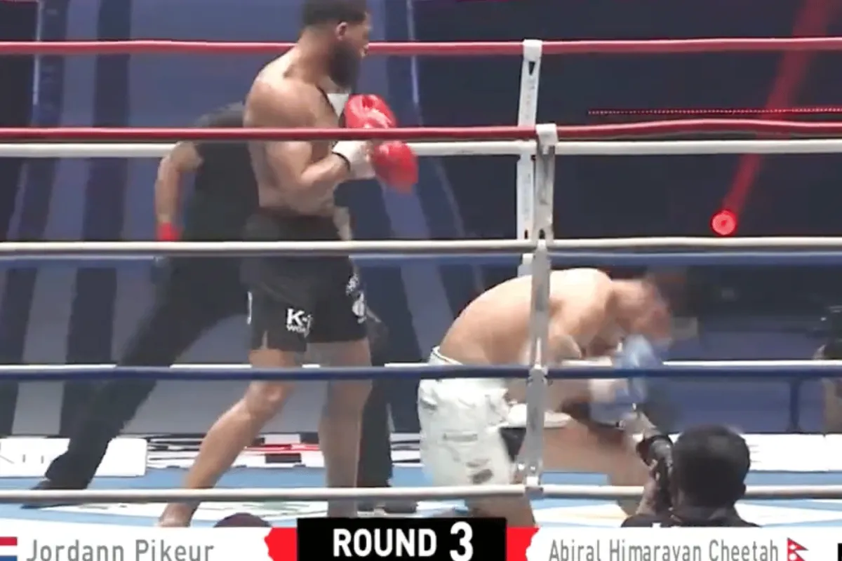 Jordann Pikeur slaat Himalayan Cheetah knock-out op K-1 World GP in Tokyo! 'Glory keken jullie mee'