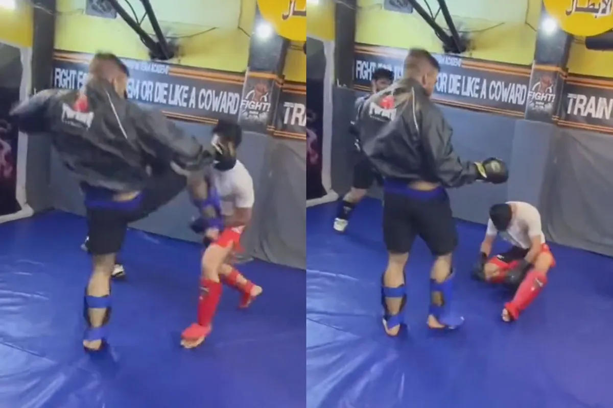 🎥 Rondje sparren in sportschool loopt slecht af! 'Dit gaat te ver'