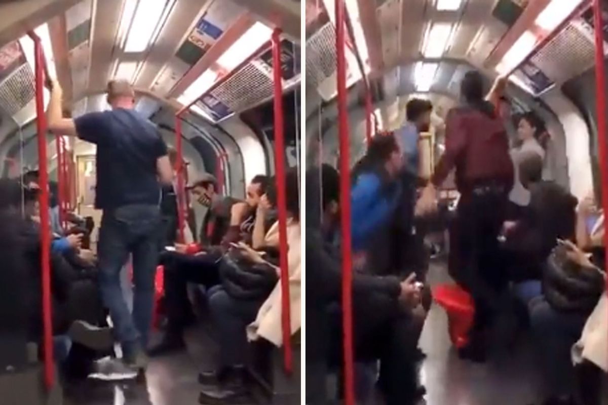 🎥 Agressieve kerel aangepakt in Metro na aanvallen vrouw! 'Handen thuis houden'