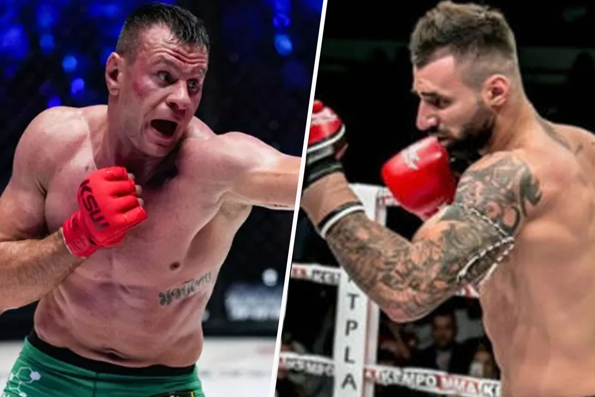 Arek Wrzosek treft kickboks fenomeen Bogdan Stoica tijdens XTB KSW Colosseum 2