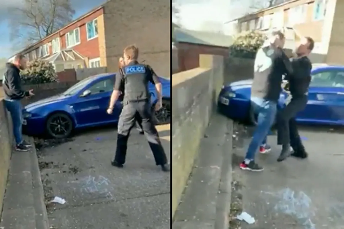 🎥 Charlie wil niet met de Politie mee! Agent deelt flying kick uit