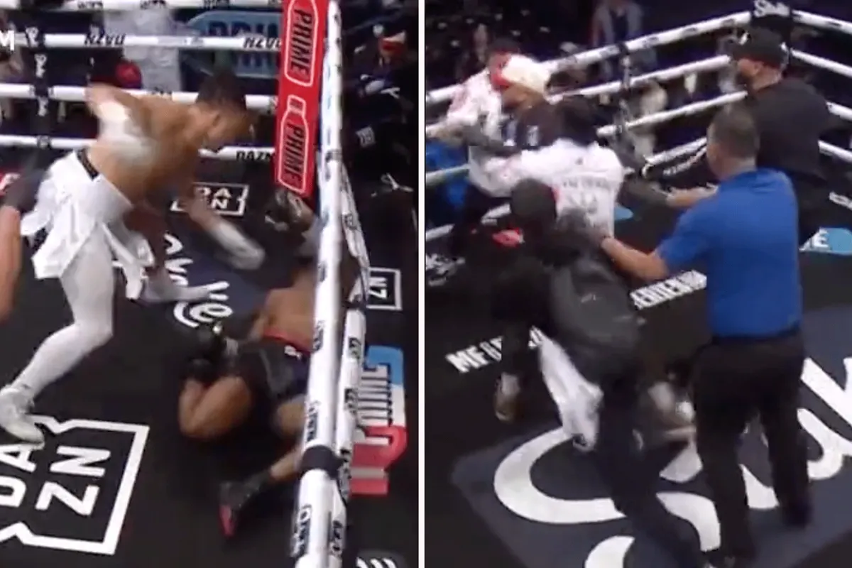 'Moordpoging!' Boksende influencer Chase DeMoor bleef maar slaan op hoofd KO geslagen tegenstander