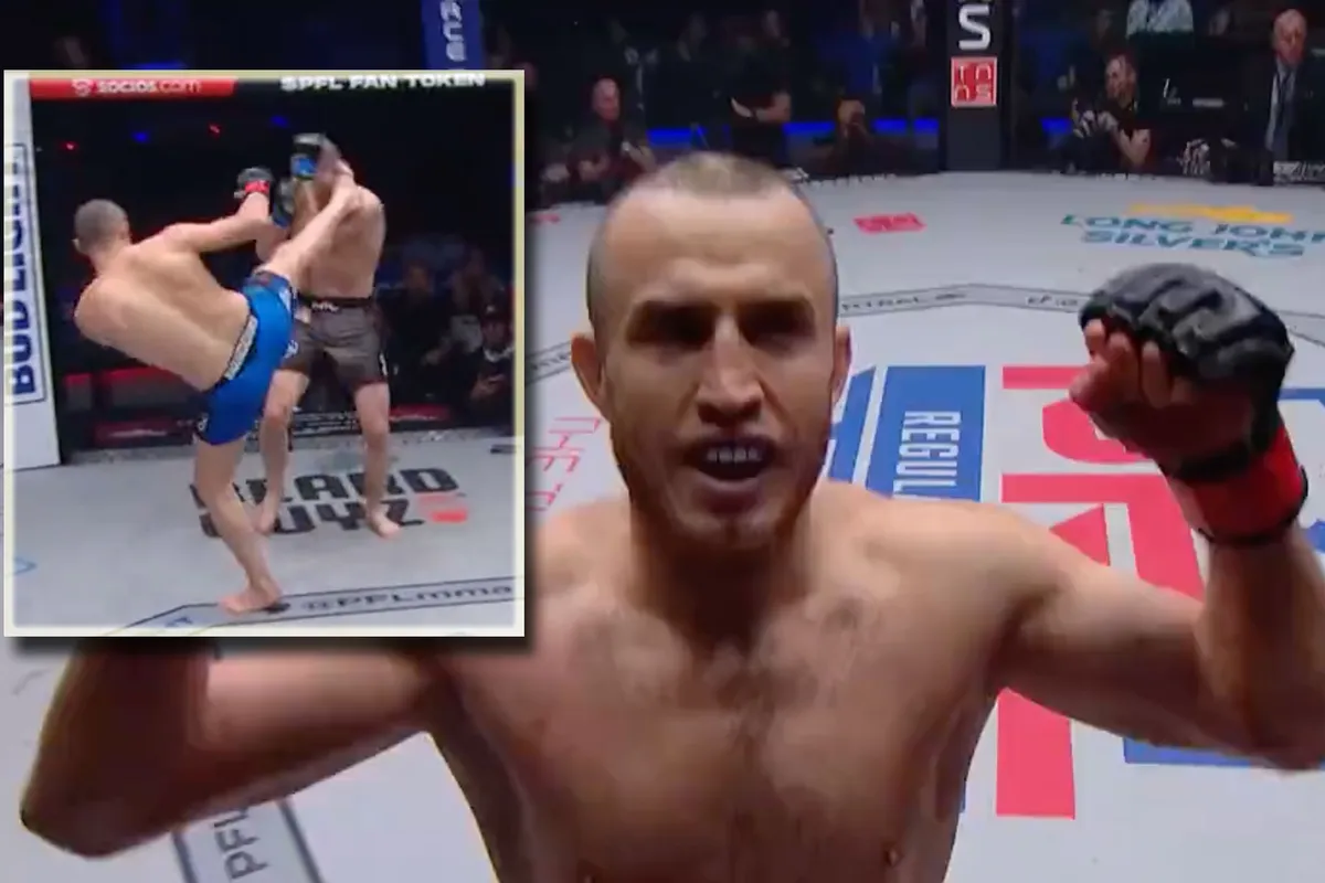 🎥 Rus Magomedkerimov imponeert met headkick knock-out bij PFL in Las Vegas