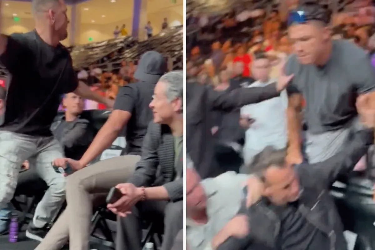 🎥 UFC-ster Nate Diaz gooit waterfles naar hoofd reality tv-ster! Complete chaos bij boksevent
