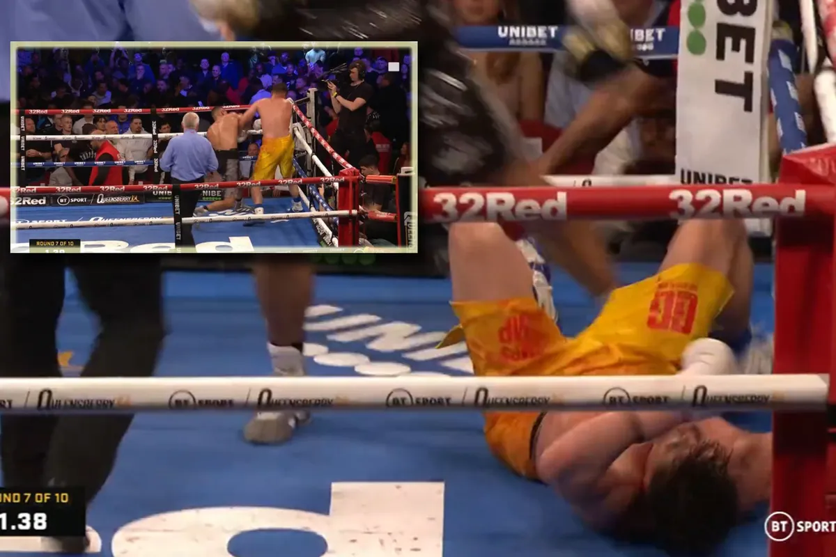 Brute KO luidt einde aan bokscarrière Tyson Fury's neef Hosea Burton in